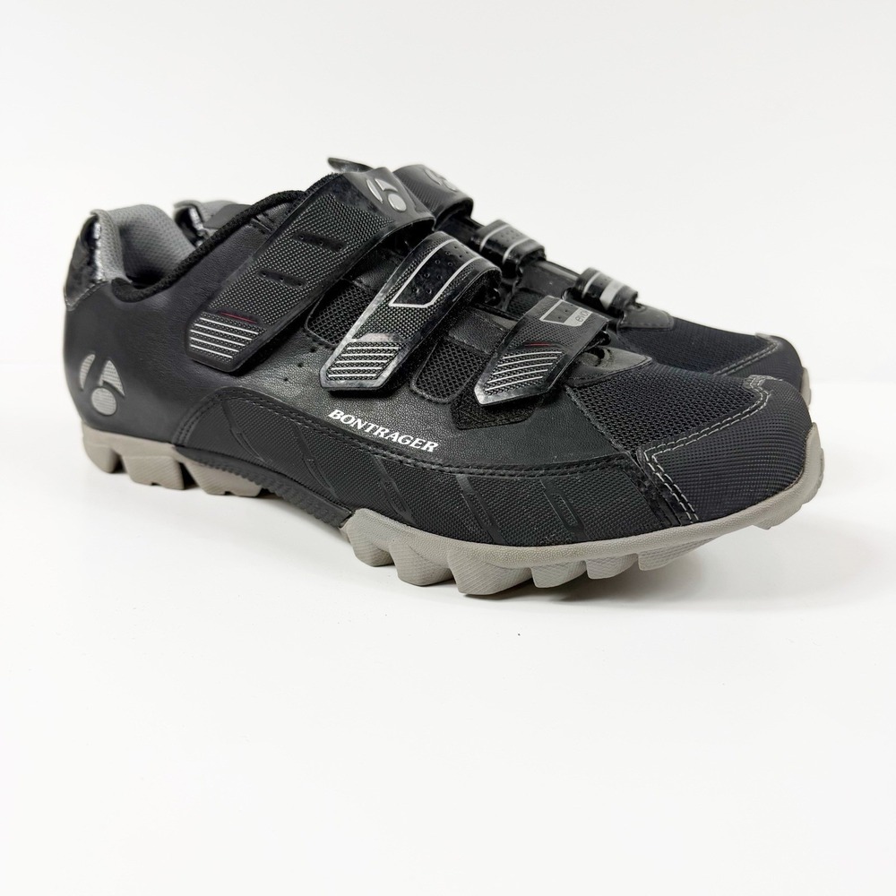 Bontrager Evoke Mountain Bike Shoes Mens Size 45/12 Black SPD Cleats MTB Cycling